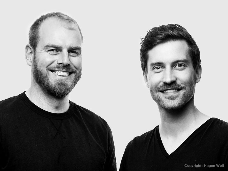 Image en noir et blanc de Benjamin Hein & ; Willi Möller