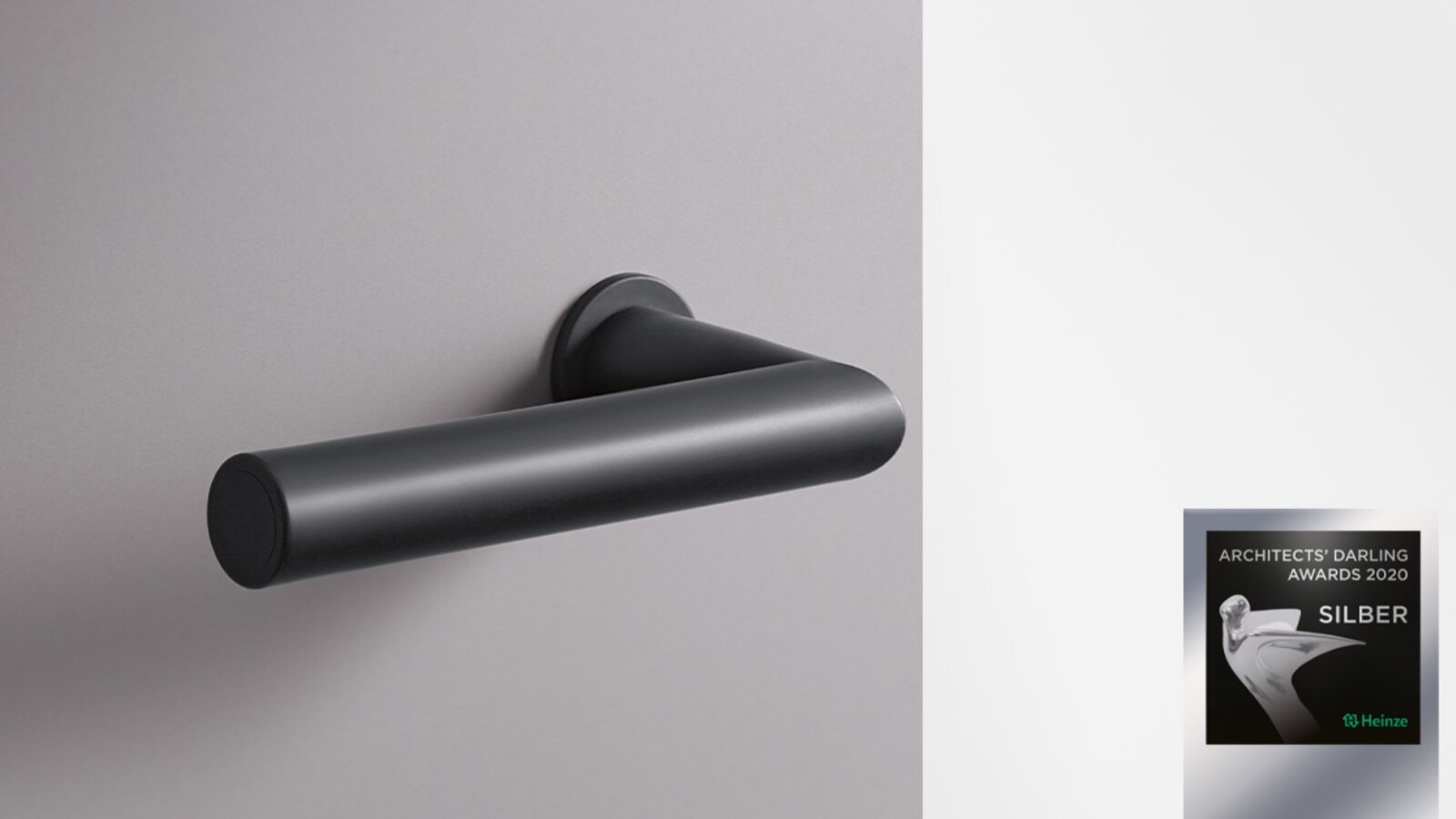 HEWI Door handle mini black matt Minimalist door handle in matt black