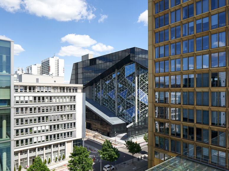 Uitgeverij Axel Springer, Berlijn Foto van de Axel Springer uitgeverij in Berlijn